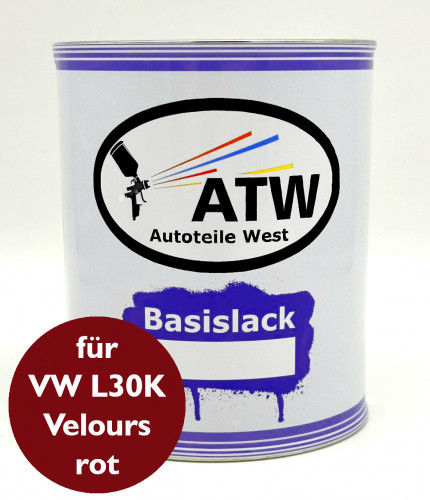 Autolack für VW L30K Veloursrot